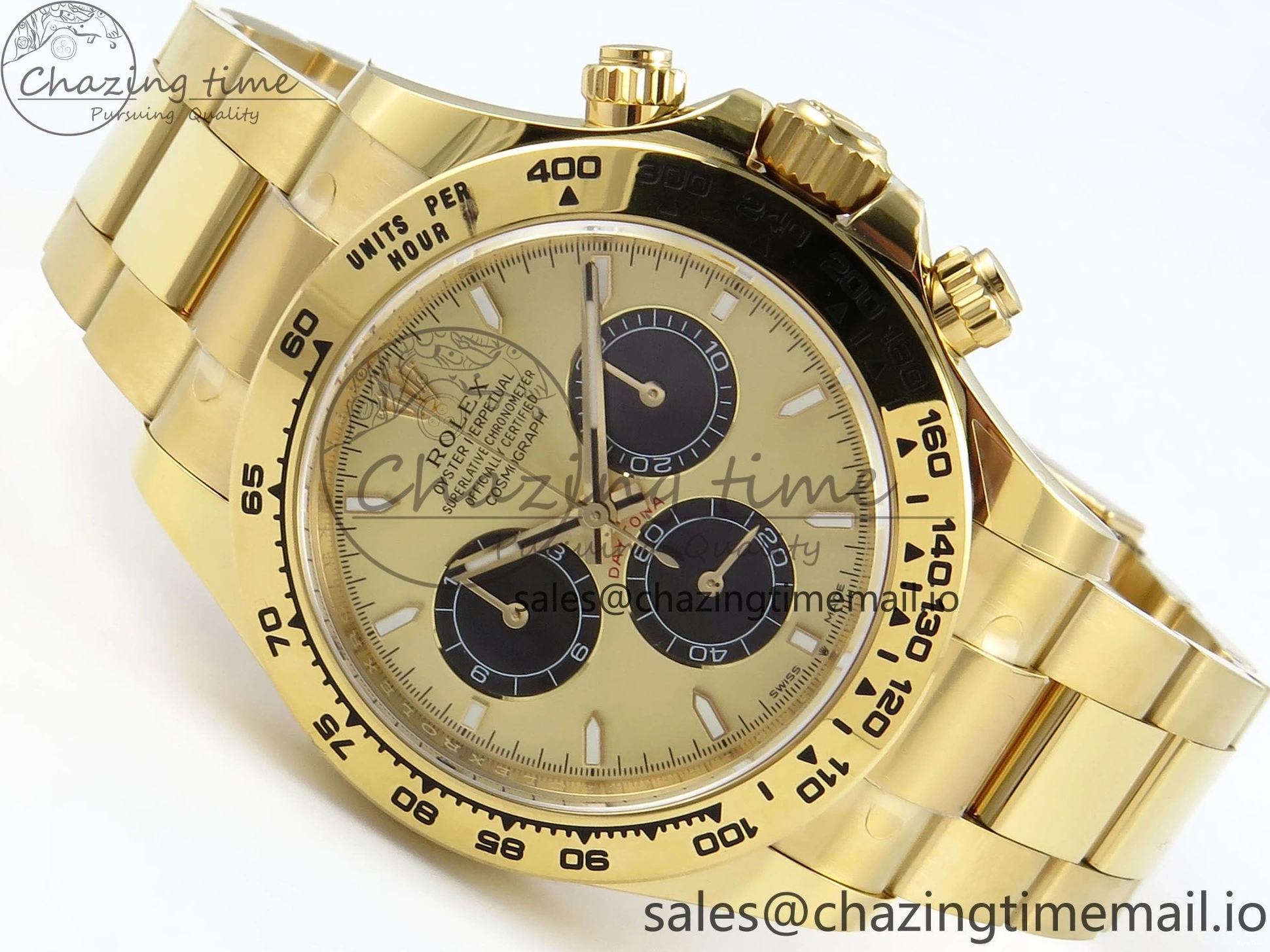 MiroTime 0318 Daytona 126508 APSF 1:1 Best Edition YG Black Dial on YG Braclet SH Unisex 739